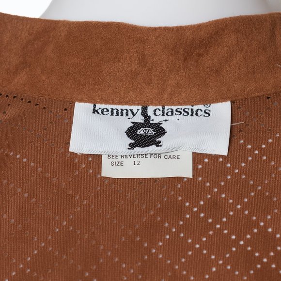 Vintage Kenny Classics Dress, Soft Brown Shirt Dress, Awesome Shirt Dress - Picture 6 of 6